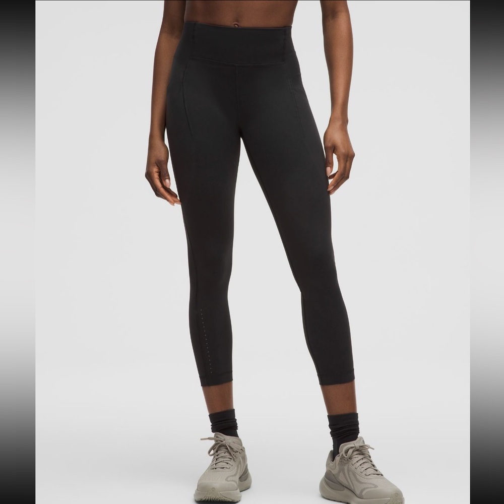 Swift speed high rise tight, black, size 8, 25 inch